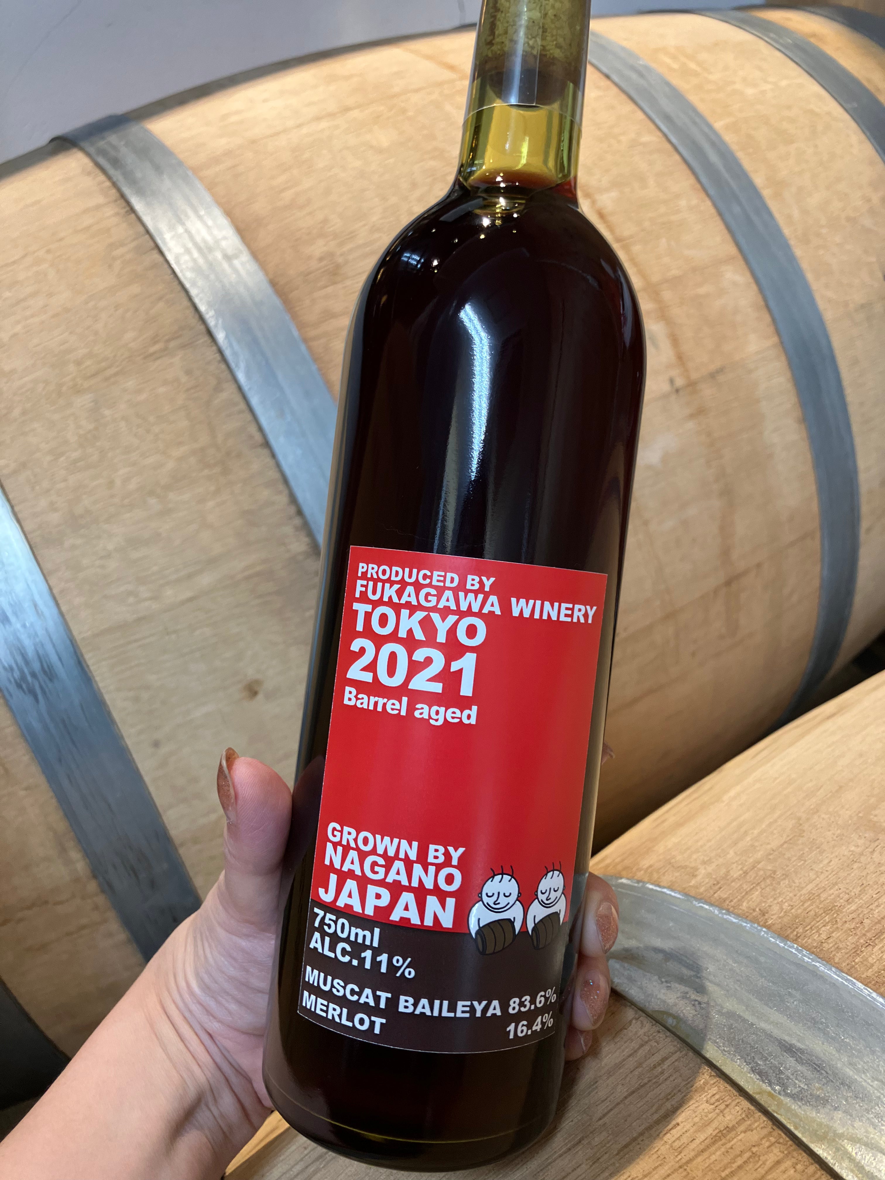 【大久保佳代子さんが飲んだワイン】長野県産カベルネ・フラン&メルロー 木樽熟成 2022