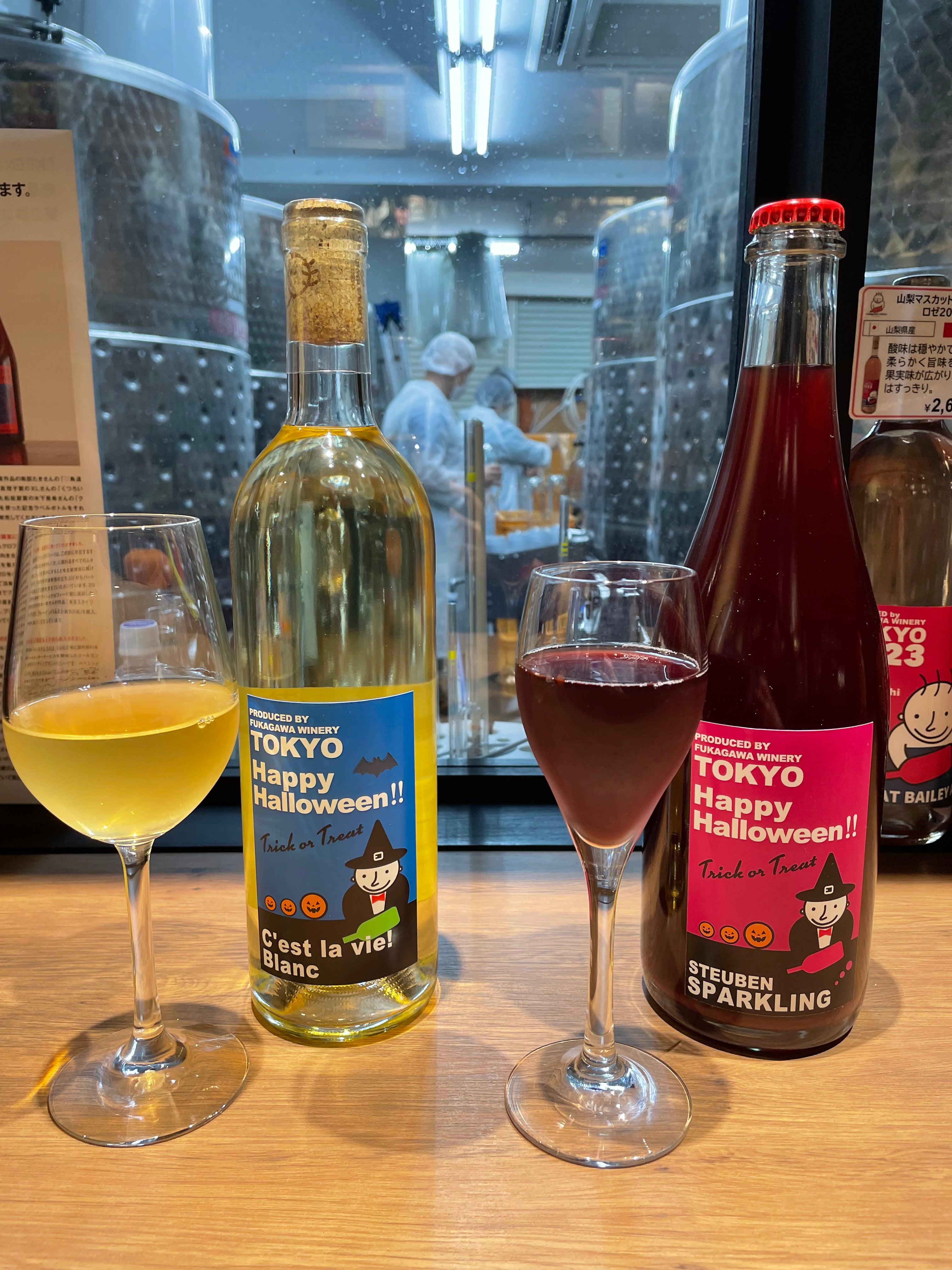【ハロウィン限定ラベル】赤スパークリング&白ワイン2本セット
