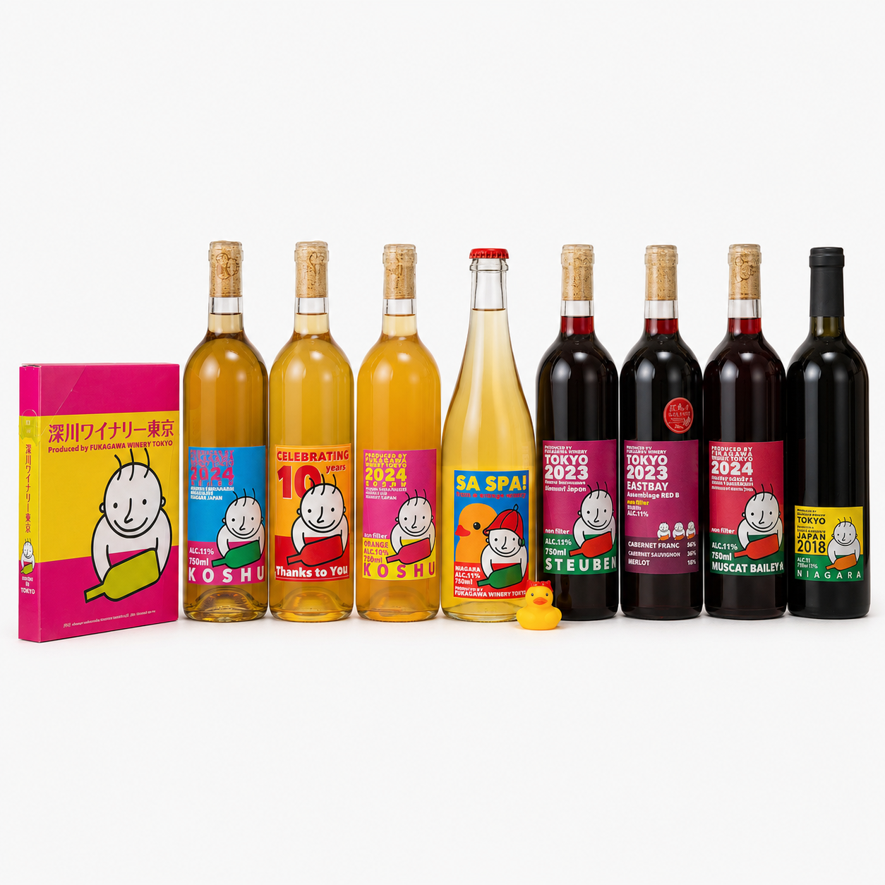 送料無料【祝10周年】数量限定 深川ワイナリー プレミアム10本セット（予約販売・7月上旬より順次発送）